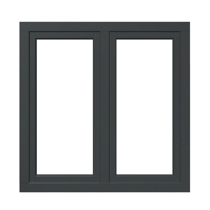 Fenêtre PVC Kömmerling 88 gris anthracite