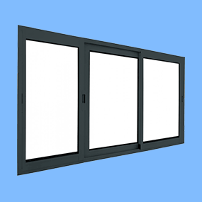Fenêtres aluminium 3 vantaux